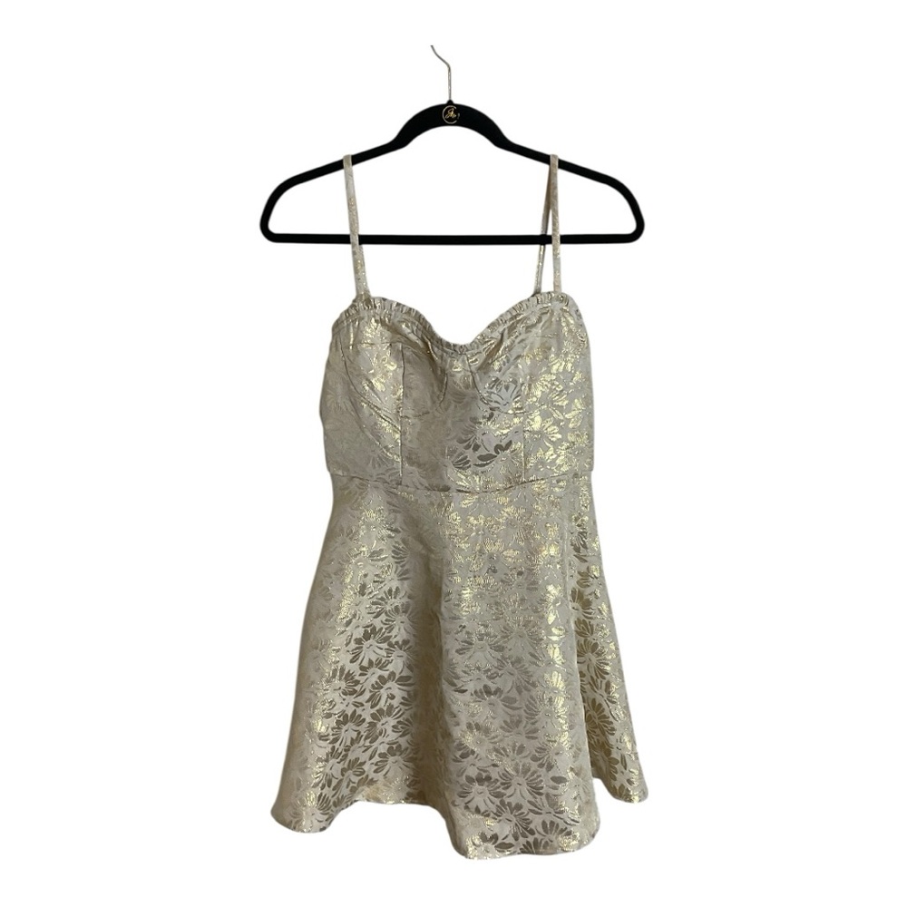 Storia SMALL Gold and Cream Dress